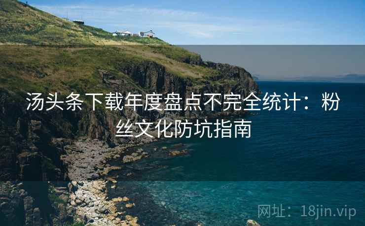 汤头条下载年度盘点不完全统计：粉丝文化防坑指南