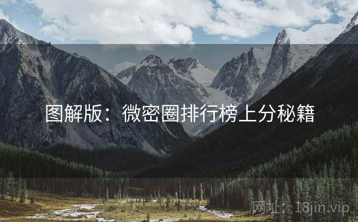 图解版：微密圈排行榜上分秘籍