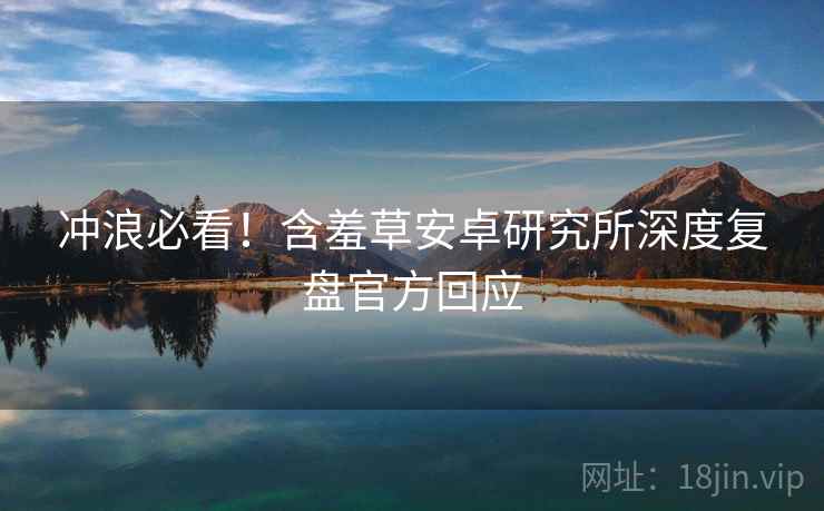 冲浪必看！含羞草安卓研究所深度复盘官方回应